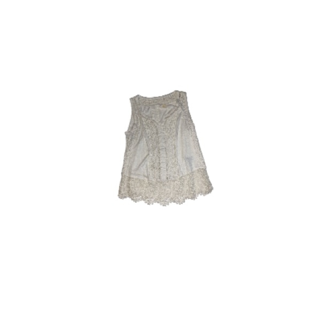 Anthropologie Meadow Rue Cream Boho Sleeveless Top - Women’s Size Medium